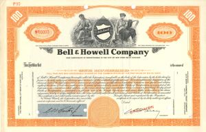 Bell and Howell Co. - Specimen Stock Certificate